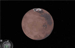 Mars rendered in Cesium Sandcastle