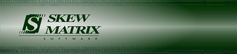 Skew Matrix gradient banner