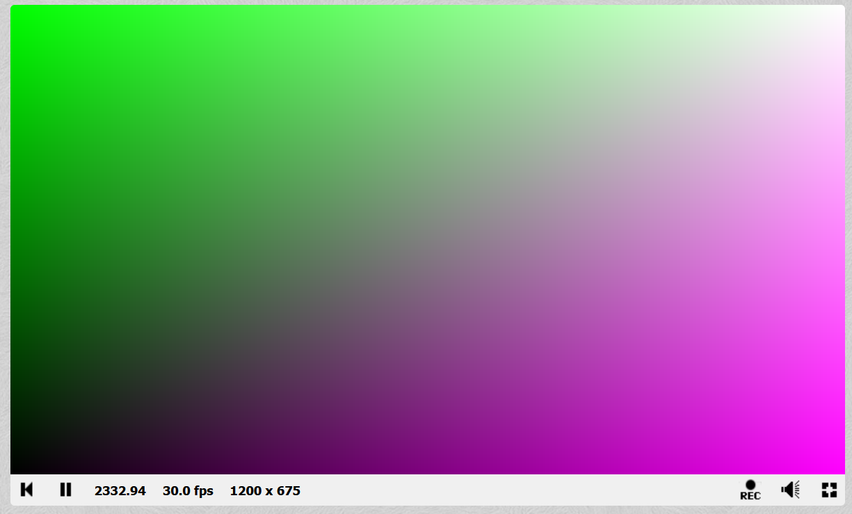 Purple/green gradient shader