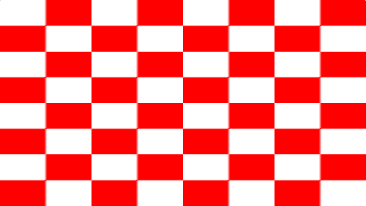 Red/white checkerboard shader with softened edges